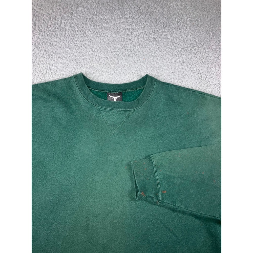 VTG 90s Hanes Beefy Sweatshirt XL Blank Crewneck Boxy Oversized V-Stitch Grunge